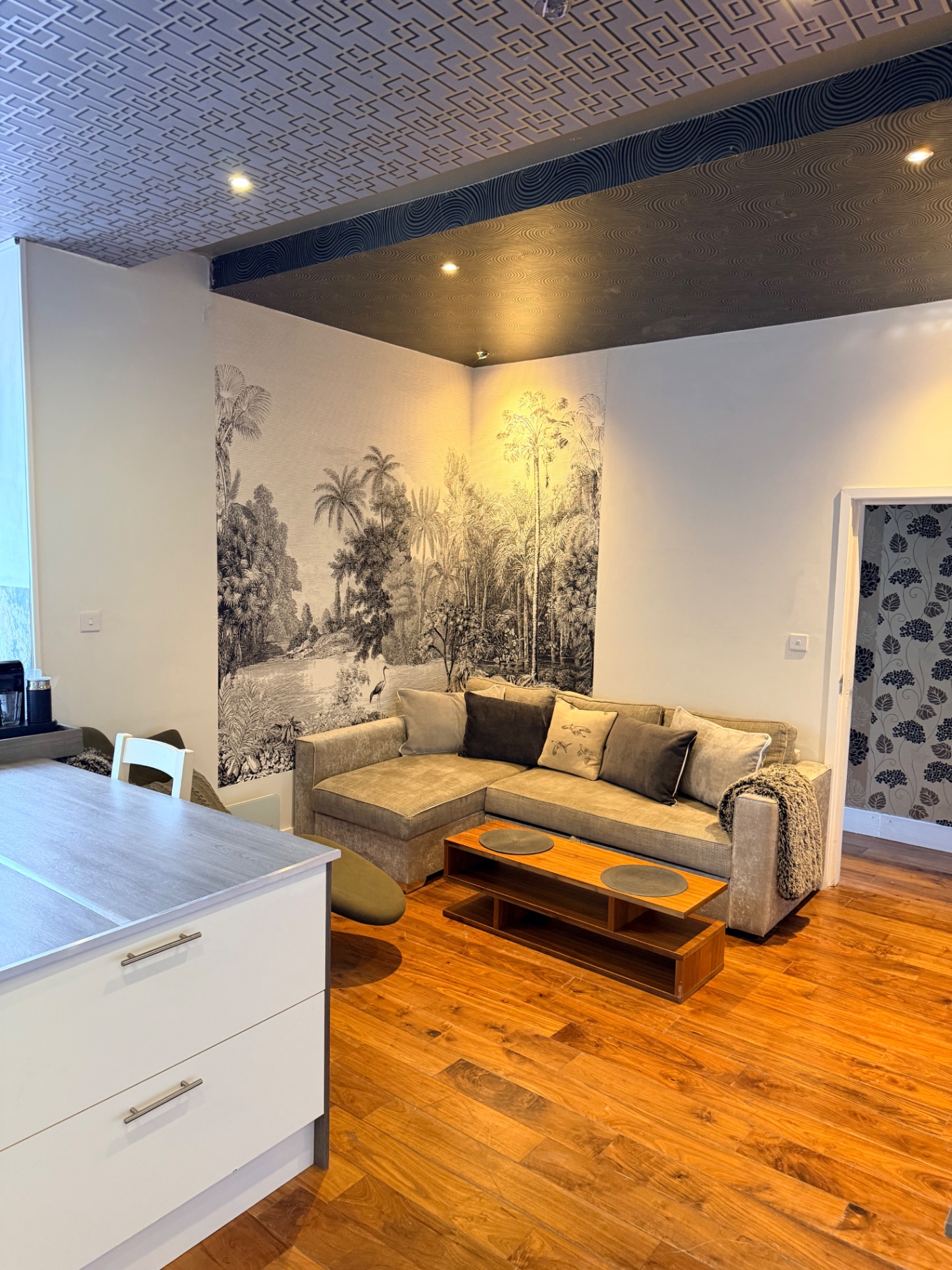 The Astute Suite Walney — Living Area — Feature Mural