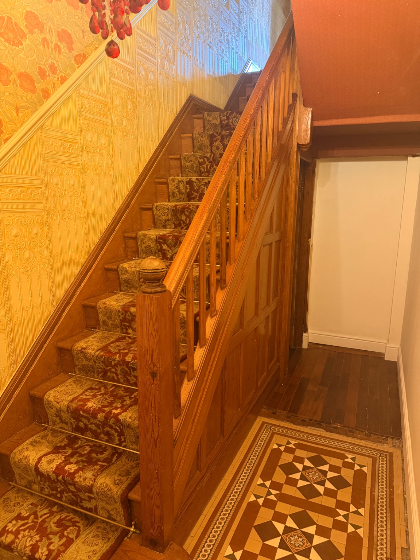 The Douglas Suite Walney — Entrance Hall & Original Tiled Floor