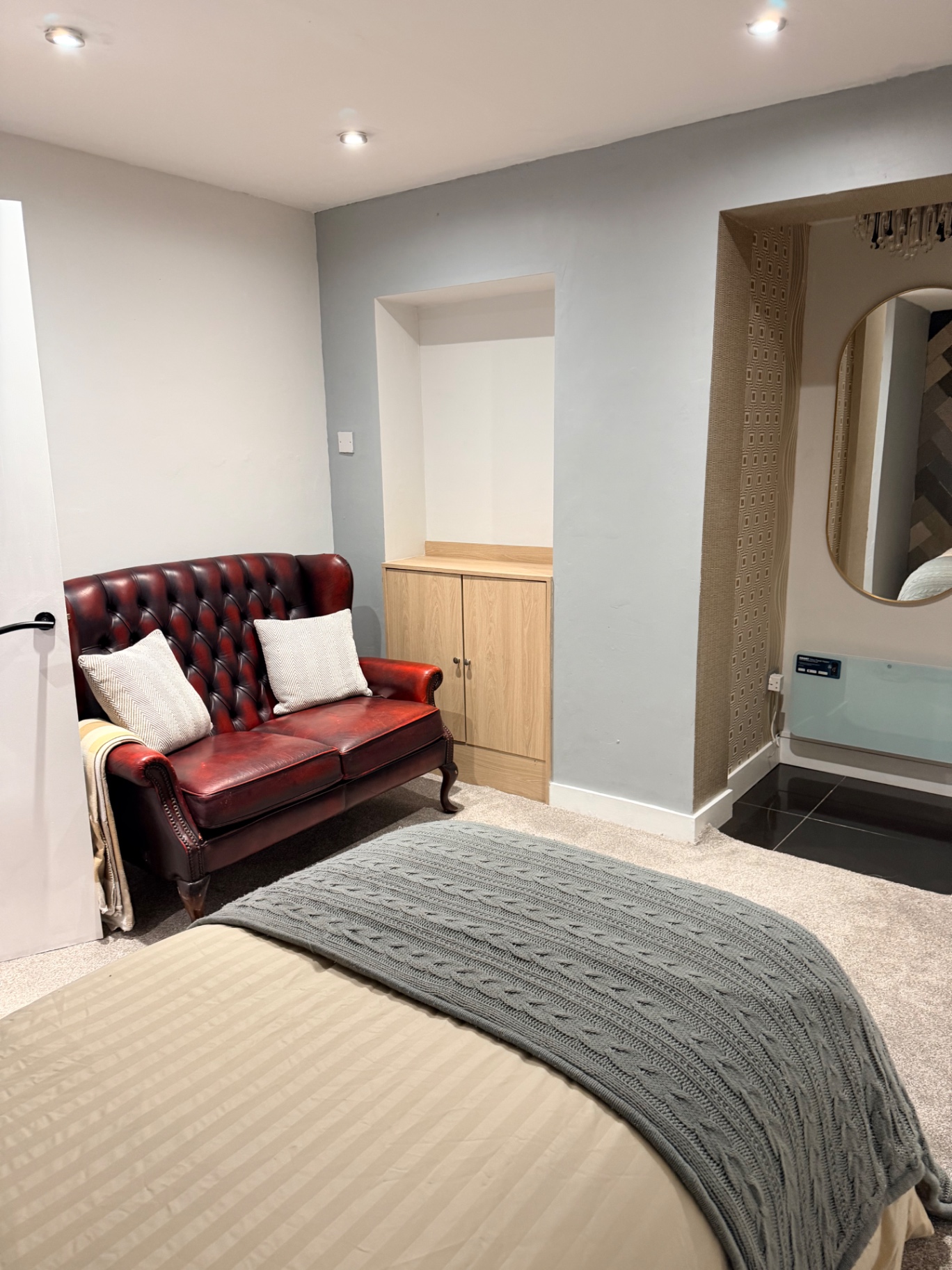 The Astute Suite Walney — Bedroom 2 — Double Bed & Seating